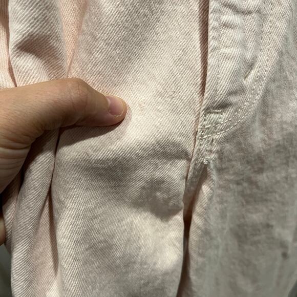 Abercrombie & Fitch Pink Curve Love 90s Relaxed Jean High Rise Size 00/24 SHORT - Picture 4 of 8